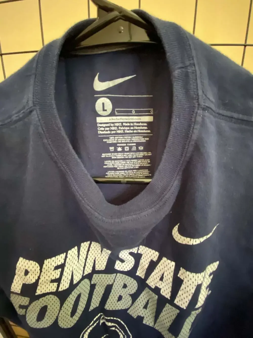 Nike Youth Penn State Football Short Sleeve Navy Blue T-Shirt